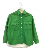 VERMEIL par ienaヴェルメイユ パー イエナ）の古着「ツイードシャツ」｜グリーン