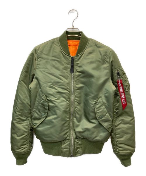 ALPHA（アルファ）ALPHA (アルファ) MA-1ジャケット オリーブ サイズ:Sの古着・服飾アイテム