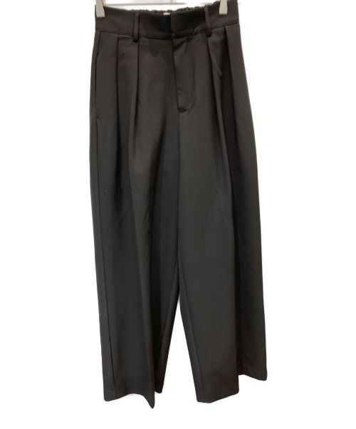 CAPRICIEUX LE'MAGE（カプリシューレマージュ）CAPRICIEUX LE'MAGE (カプリシューレマージュ) 2タックワイドパンツ ブラック サイズ:38の古着・服飾アイテム