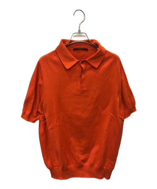 LOUIS VUITTON（ルイ ヴィトン）LOUIS VUITTON (ルイ ヴィトン) ロゴニットポロシャツ オレンジ サイズ:Lの古着・服飾アイテム