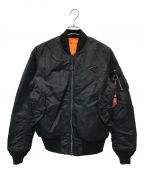 ALPHAアルファ）の古着「MA-1ジャケット」｜ブラック