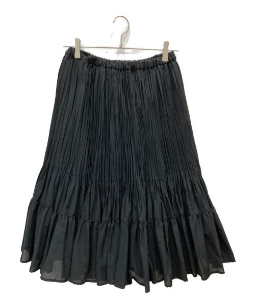 IENA（イエナ）IENA (イエナ) プリーツティアードスカート ブラック サイズ:36の古着・服飾アイテム