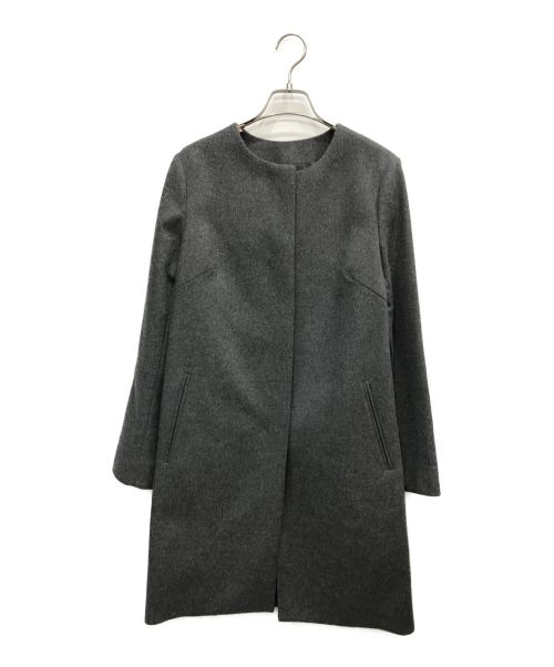 UNTITLED（アンタイトル）UNTITLED (アンタイトル) カシミヤ混比翼ロングコート グレー サイズ:2 未使用品の古着・服飾アイテム