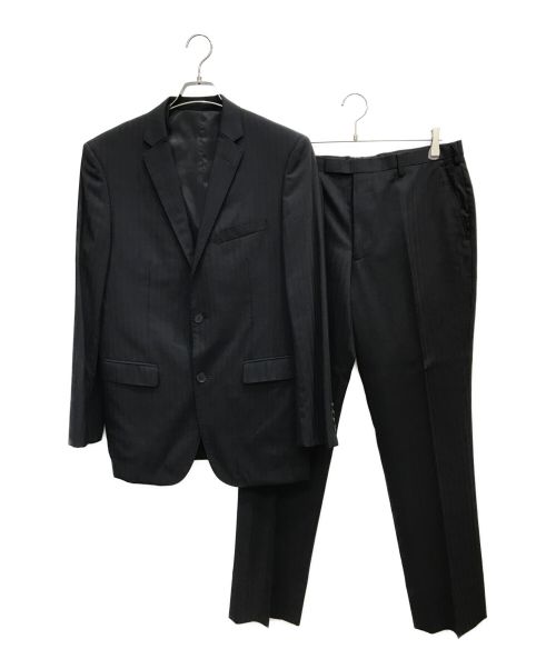 BURBERRY BLACK LABEL（バーバリーブラックレーベル）BURBERRY BLACK LABEL (バーバリーブラックレーベル) 3ピーススーツ ブラック サイズ:Lの古着・服飾アイテム