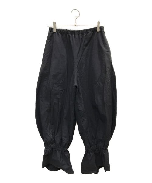 ENFOLD（エンフォルド）ENFOLD (エンフォルド) GIZAブロード フリルバルーンTROUSERS ブラック サイズ:38 未使用品の古着・服飾アイテム