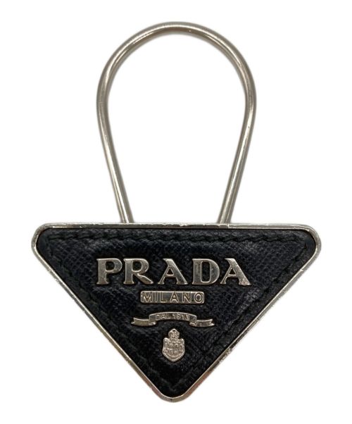PRADA（プラダ）PRADA (プラダ) キーリング ブラック サイズ:表記なしの古着・服飾アイテム