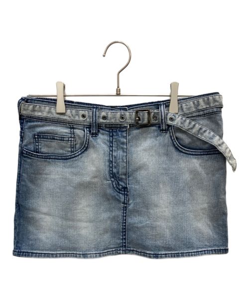 EVISU（エビス）EVISU (エビス) ミニスカート インディゴ サイズ:US Mの古着・服飾アイテム