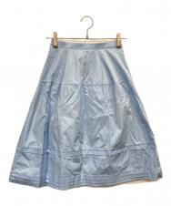 MARNI (マルニ) ひざ丈切替スカート ブルー サイズ:36