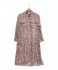 ISABEL MARANT ETOILE (イザベルマランエトワール) コットン花柄ワンピース レッド サイズ:34