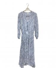 ISABEL MARANT ETOILE (イザベルマランエトワール) 総柄ワンピース ブルー サイズ:表示なし