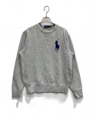 POLO RALPH LAUREN (ポロ・ラルフローレン) ビッグポニー刺繍スウェット グレー サイズ:S