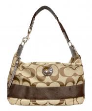 COACH (コーチ) シグネチャーワンショルダーバッグ ブラウン