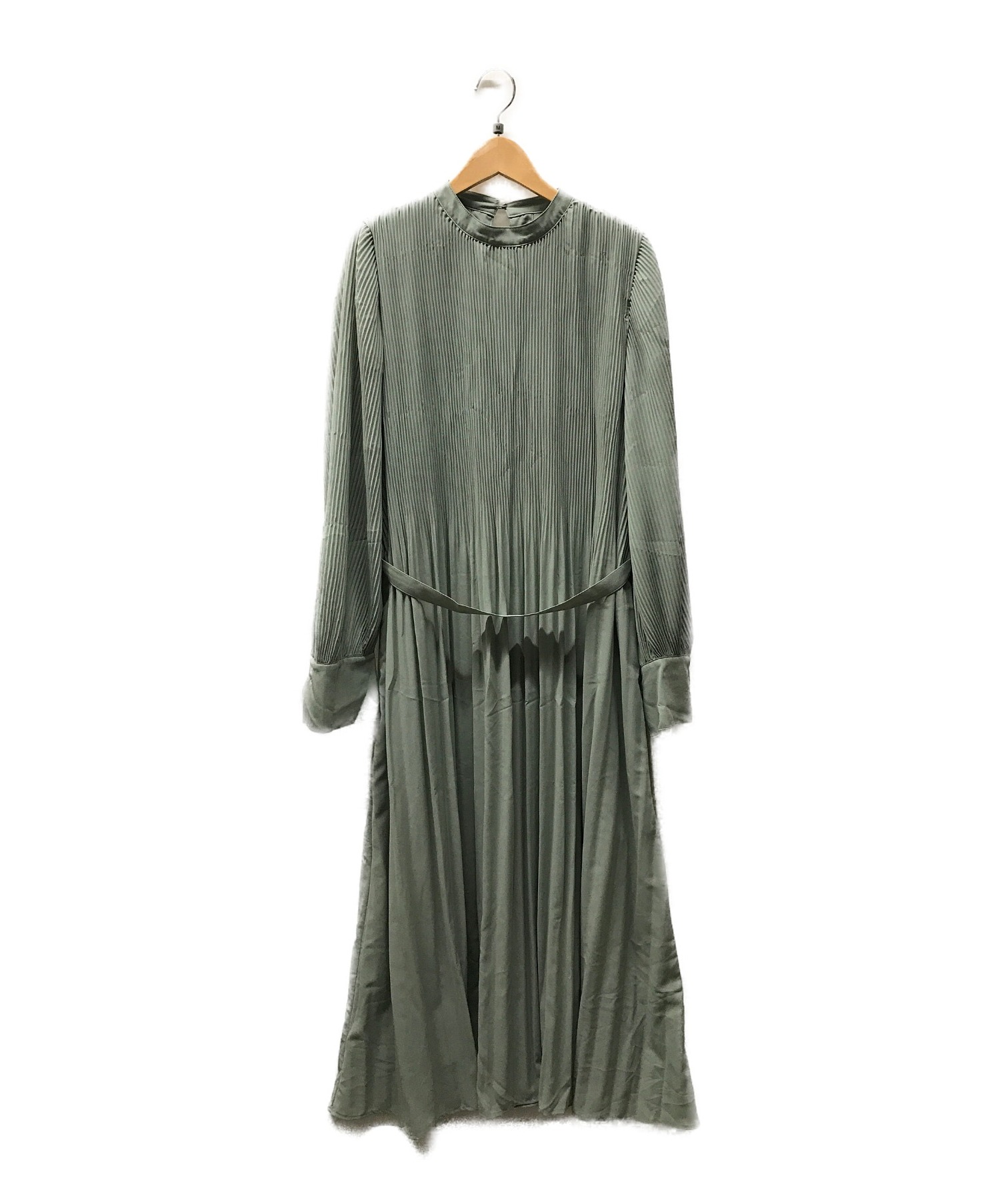 中古 古着通販 Mila Owen ミラオーウェン プリーツワンピース グリーン サイズ 1 ブランド 古着通販 トレファク公式 Trefac Fashion