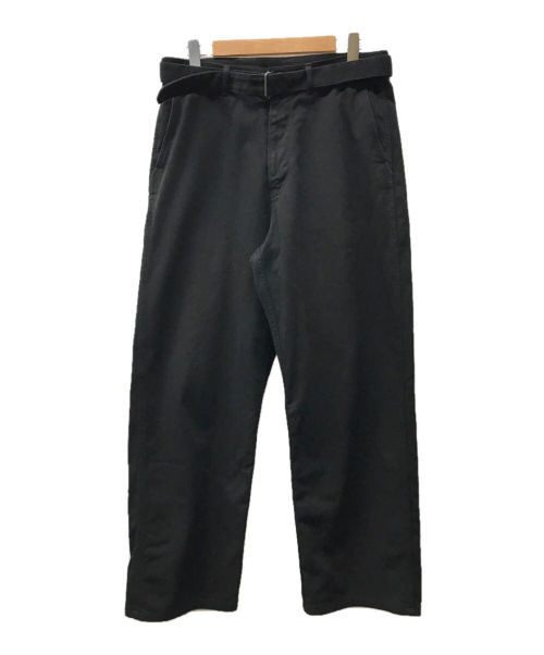 AURALEE（オーラリー）AURALEE (オーラリー) LOOSE TWILL WIDE PANTS/19ss ブラック サイズ:4の古着・服飾アイテム