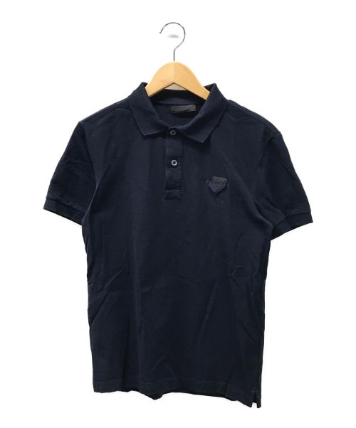 PRADA（プラダ）PRADA (プラダ) ポロシャツ ネイビー サイズ:XSの古着・服飾アイテム