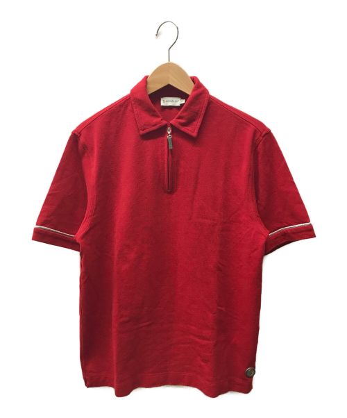 MONCLER（モンクレール）MONCLER (モンクレール) ジップアップポロシャツ レッド サイズ:Sの古着・服飾アイテム