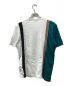 DIESEL (ディーゼル) 再構築Tシャツ ホワイト×グリーン サイズ:S：3980円