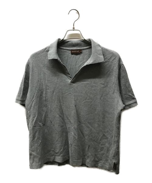 MONCLER（モンクレール）MONCLER (モンクレール) ポロシャツ グレー サイズ:Lの古着・服飾アイテム