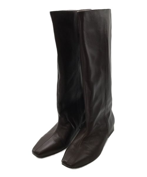 BLACK by moussy（ブラックバイマウジー）BLACK by moussy (ブラックバイマウジー) long boots ブラウン サイズ:37の古着・服飾アイテム