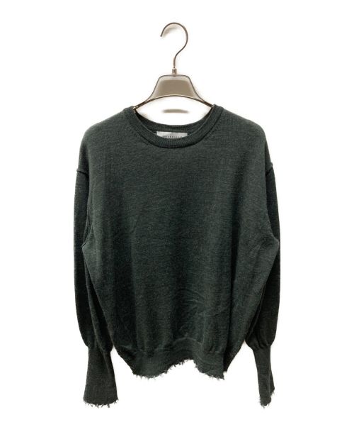 SAYAKA DAVIS（サヤカ デイヴィス）SAYAKA DAVIS (サヤカ デイヴィス) Velvet Combi Sweater グリーン サイズ:Pの古着・服飾アイテム