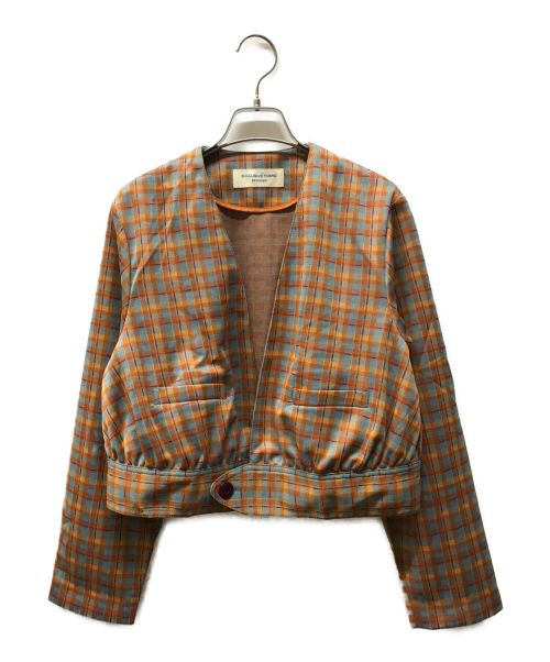BEAMS BOY（ビームスボーイ）BEAMS BOY (ビームスボーイ) 22FW ポリエステル ジャカード ジャケット オレンジ サイズ:下記参照の古着・服飾アイテム