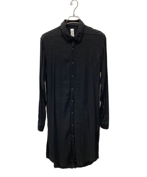 A.F ARTEFACT（エーエフ アーティファクト）A.F ARTEFACT (エーエフ アーティファクト) リネン混ロングシャツ ブラック サイズ:1の古着・服飾アイテム