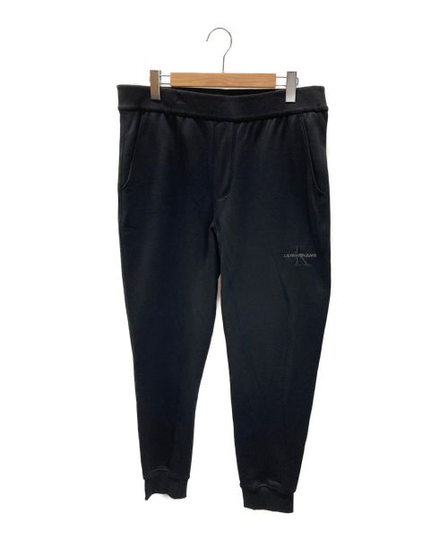 Calvin Klein Jeans（カルバンクラインジーンズ）Calvin Klein Jeans (カルバンクラインジーンズ) ロゴスウェットパンツ ブラック サイズ:XLの古着・服飾アイテム