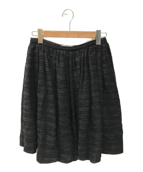 PRADA（プラダ）PRADA (プラダ) ツイードスカート ブラック サイズ:38の古着・服飾アイテム