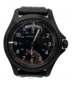 HAMILTONハミルトン）の古着「カーキ フィールドオートマチック腕時計」｜ブラック