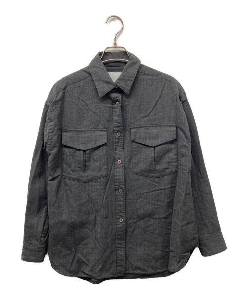 ticca（ティッカ）TICCA (ティッカ) ダブルポケットシャツ グレー サイズ:Fの古着・服飾アイテム