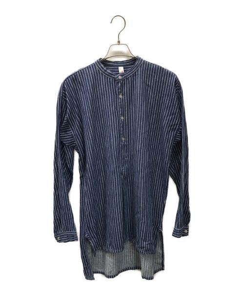 SANFOR（サンフォー）SANFOR (サンフォー) グランパシャツ ブルー サイズ:42の古着・服飾アイテム