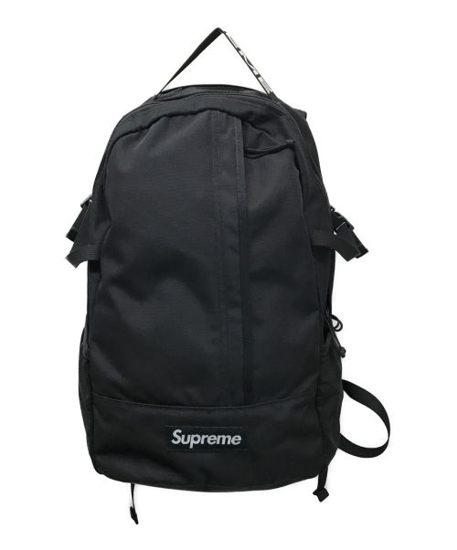 SUPREME（シュプリーム）Supreme (シュプリーム) 18SS テープロゴBackpack ブラックの古着・服飾アイテム