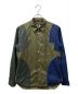 COMME des GARCONS HOMME DEUX（コムデギャルソン オム ドゥ）の古着「切替デザインシャツ」｜ブルー×カーキ
