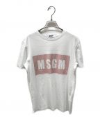 MSGMエムエスジーエム）の古着「プリントTシャツ ロゴTシャツ 2341MDM95」｜ホワイト