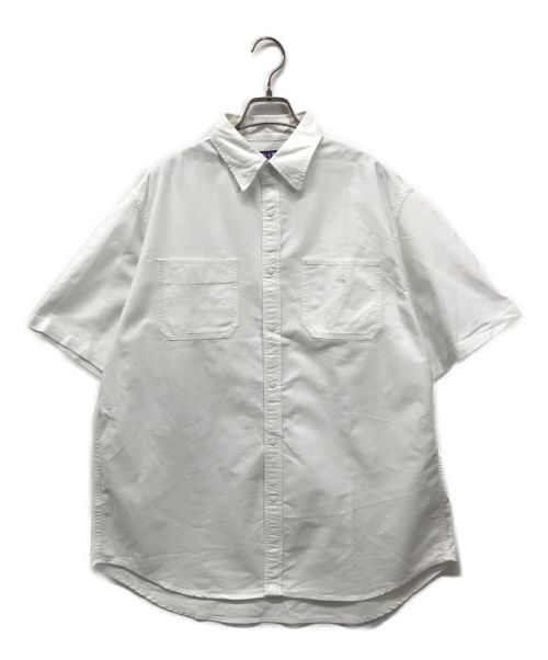 THE NORTHFACE PURPLELABEL（ザ・ノースフェイス パープルレーベル）THE NORTHFACE PURPLELABEL Cotton Polyester OX H/S Shirt コットンポリエステルオックスハーフスリーブシャツ NT3208N ホワイト サイズ:SIZE Mの古着・服飾アイテム