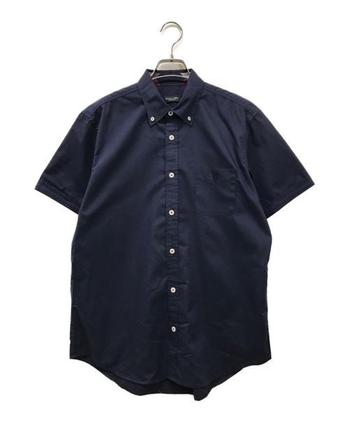 BLACK LABEL CRESTBRIDGE（ブラックレーベル クレストブリッジ）BLACK LABEL CRESTBRIDGE (ブラックレーベル クレストブリッジ) ドレスシャツ/半袖シャツ/ポケット/ワンポイント/BDシャツ ネイビー サイズ:SIZE Lの古着・服飾アイテム