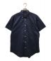 BLACK LABEL CRESTBRIDGE（ブラックレーベル クレストブリッジ）の古着「ドレスシャツ/半袖シャツ/ポケット/ワンポイント/BDシャツ」｜ネイビー