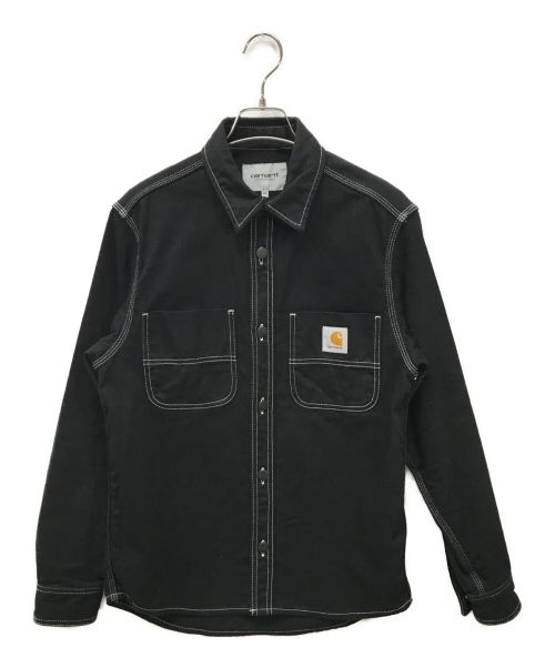 Carhartt WIP（カーハート）Carhartt WIP (カーハートダブリューアイピー) CHALK SHIRT JAC　I025939 ブラック サイズ:XSの古着・服飾アイテム