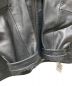 中古・古着 DKNY (ダナキャランニューヨーク) フルジップ ライダースジャケット ブラック サイズ:XXL：13800円