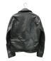s'yte (サイト) Lambskin Leather Double Riders Jacket  Yohji Yamamoto (ヨウジヤマモト) ブラック サイズ:3：46800円