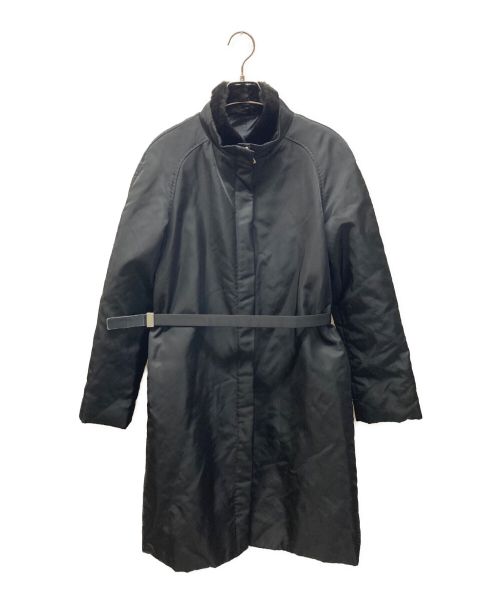 'S Max Mara（エスマックスマーラ）'S Max Mara (エスマックスマーラ) ファー付中綿コート ブラック サイズ:40の古着・服飾アイテム