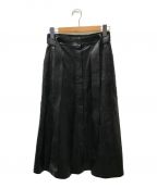 AKIRA NAKAアキラナカ）の古着「Earlene faux leather skirt」｜ブラック
