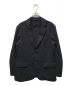 EMPORIO ARMANI（エンポリオアルマーニ）の古着「シングルブレストジャケット ジャージーニット」｜ネイビー