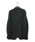 EMPORIO ARMANI（エンポリオアルマーニ）の古着「リネンテーラードジャケット/イタリア製/2B/春/薄手」｜ブラック