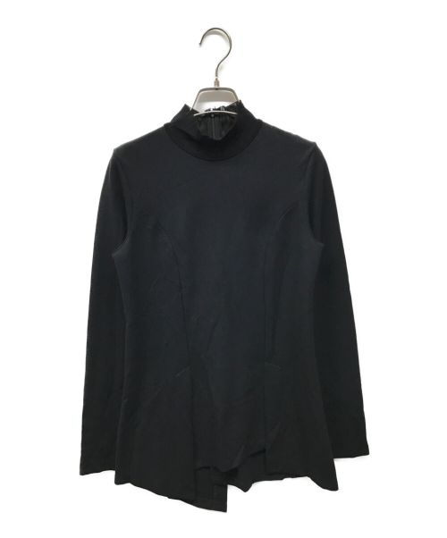 UN3D.（アンスリード）UN3D. (アンスリード) チュールネックカットトップス ブラック サイズ:Fの古着・服飾アイテム