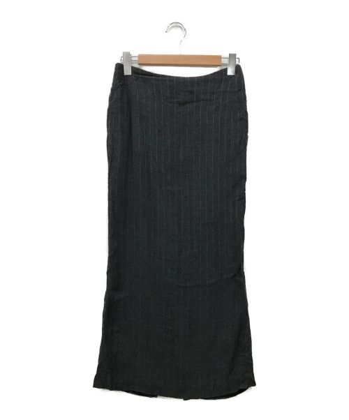 YOHJI YAMAMOTO（ヨウジヤマモト）YOHJI YAMAMOTO (ヨウジヤマモト) レーヨンスカート バックジップスカート グレー サイズ:XSの古着・服飾アイテム