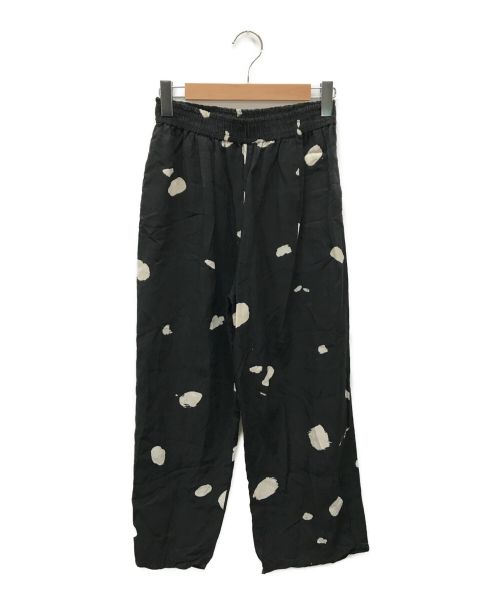YUNI（ユニ）yuni (ユニ) Cotton Cupra ルナファpaint dot pants ブラック サイズ:Fの古着・服飾アイテム