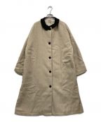 Samansa Mos2サマンサモスモス）の古着「襟配色ウールコート MFT-1304121」｜アイボリー