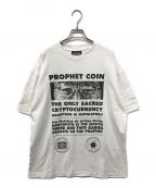 NISHIMOTO IS THE MOUTHニシモトイズザマウス）の古着「Tシャツ/プリントTシャツ/NIM-P21/PROPHET COIN S/S TEE」｜ホワイト