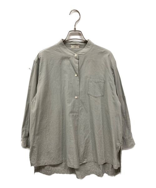 HAU（ハウ）HAU (ハウ) stand collar shirts noble　スタンドカラーシャツ　1211-0158 グレー サイズ:Ｆの古着・服飾アイテム
